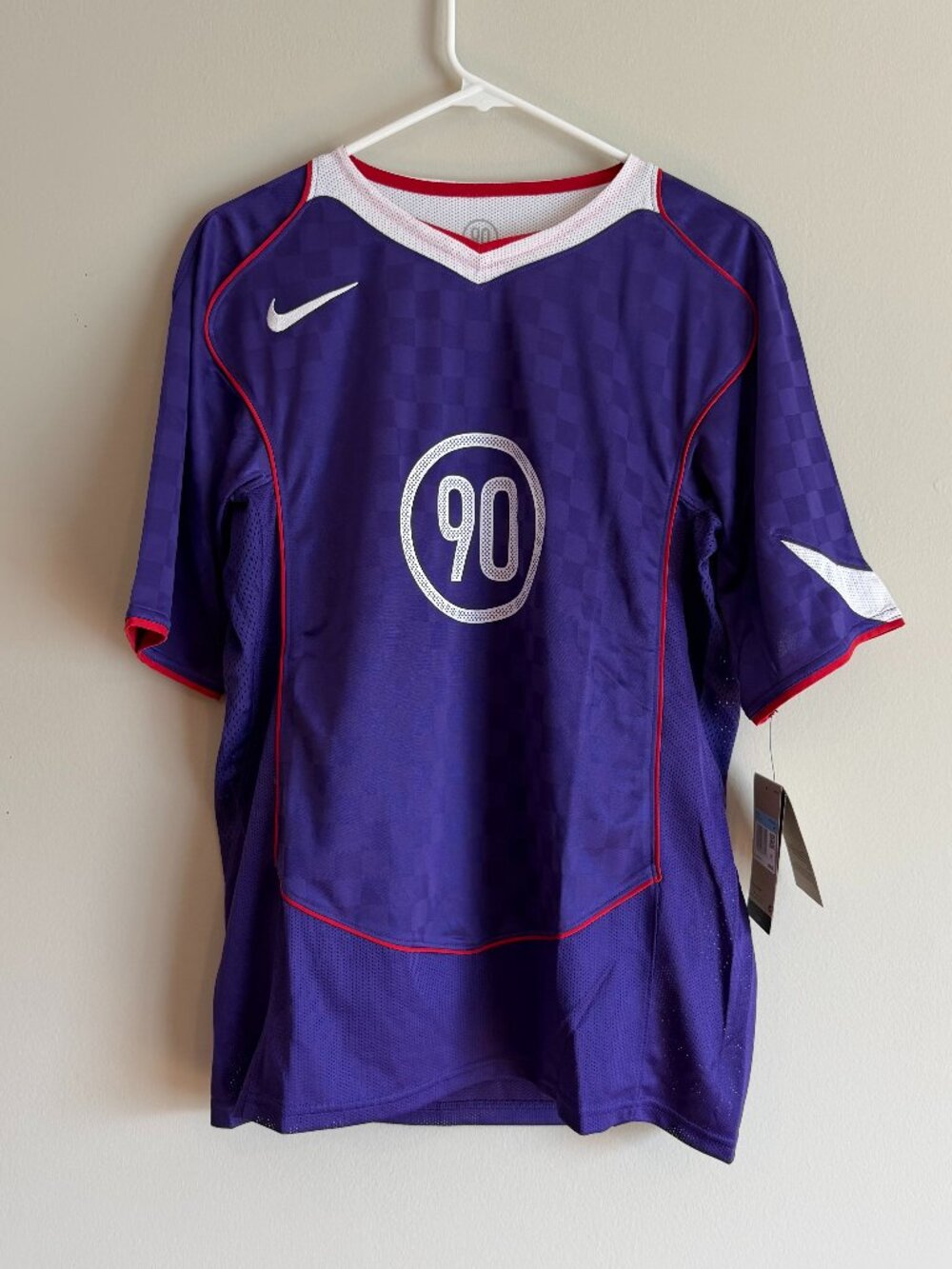 Nike IM6299-547 Mens Medium Total 90 Dri-FIT Soccer Jersey Court Purple